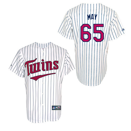 Trevor May #65 Youth Baseball Jersey-Minnesota Twins Authentic 2014 ALL Star Alternate 3 White Cool Base MLB Jersey
